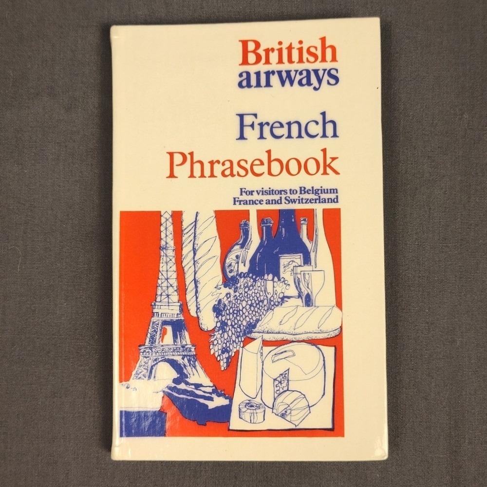 Vintage British Airways French Phrasebook Travel Guide